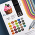 Набор спиртовых маркеров Малевичъ Graf'Art Brush, Еда 24 цвета